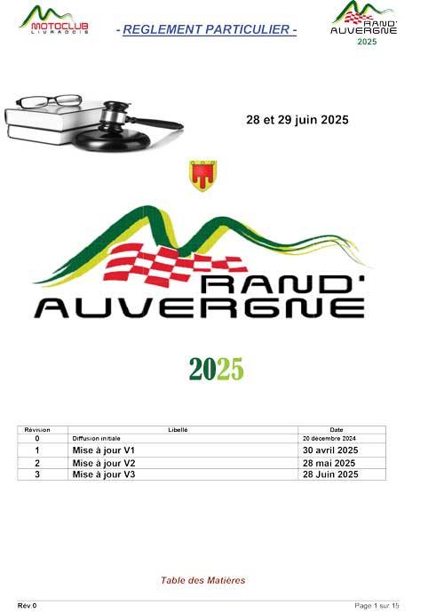 Règlement Particulier