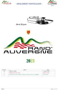 Rand Auvergne Infos Sportives